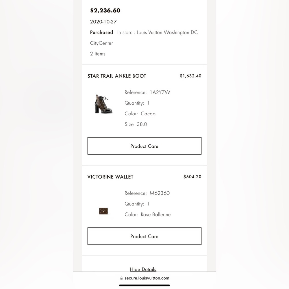 **SOLD** Authentic Louis Vuitton Star Trail Ankle boot Size 38 - Picture 13 of 13